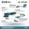 Makita BO002CGZ 40V XGT Brushless 6in Random Orbit Sander (Tool Only) showing features of the tool Makita BO002CGZ 40V XGT Brushless 6in Random Orbit Sander (Tool Only) showing features of the tool