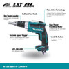 Makita DFS250Z 18V LXT Brushless 1/4in Screwdriver (Tool Only) showing features of the tool Makita DFS250Z 18V LXT Brushless 1/4in Screwdriver (Tool Only) showing features of the tool