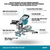 Makita LS0816F 8-1/2in 10.5 Amp Sliding Compound Mitre Saw with LED Cut Line showing features of the saw Makita LS0816F 8-1/2in 10.5 Amp Sliding Compound Mitre Saw with LED Cut Line showing features of the saw