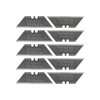 Klein Tools 44124 Utility Knife Blades - 10pk showing all ten blades