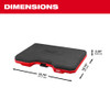 Milwaukee 48-73-6110 PACKOUT Kneeling Pad dimensions