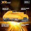 DeWalt DCB2104 20V MAX XR POWERPACK 4.0 Ah Battery showing back of the battery