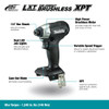 Makita DTD157AX4B 18V LXT Cordless Brushless 1/4in Sub-Compact Impact Driver Kit showing features of the impact as a tool only Makita DTD157AX4B 18V LXT Cordless Brushless 1/4in Sub-Compact Impact Driver Kit showing features of the impact as a tool only