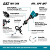 Makita DUX60ZM5X 18Vx2 LXT Brushless Split Shaft Power Head Unit with 16-1/2 inch Line Trimmer Attachment (Tool Only) showing features of the tool Makita DUX60ZM5X 18Vx2 LXT Brushless Split Shaft Power Head Unit with 16-1/2 inch Line Trimmer Attachment (Tool Only) showing features of the tool