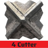 Truwerx 46189 1-1/2 inch x 19 inch x 24 inch SDS Max 4-Cutter Rotary Hammer Drill Bit