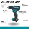 Makita DDF485Z 18V LXT Cordless Brushless 1/2in Drill / Driver (Tool Only) showing features of the drill