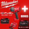 Milwaukee 2967-21F M18 FUEL Cordless Brushless 1/2 Inch High-Torque Impact Wrench with Friction Ring Kit
