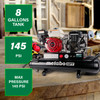 Metabo HPT EC2510EM 5.5 Net HP 8-Gallon Gas Powered Wheeled Air Compressor