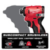 Milwaukee 3450-20 M12 FUEL Cordless Brushless Subcompact 1/4in Hex Impact Driver (Tool Only)