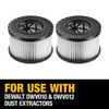DeWalt DWV9330 HEPA Filter Set for DWV010 & DWV012 Dust Extractors - 2pk DeWalt DWV9330 HEPA Filter Set for DWV010 & DWV012 Dust Extractors - 2pk