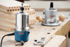 Bosch 1617EVS 2-1/4 HP Electronic Fixed-Base Router working