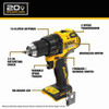 DeWalt DCD793B 20V MAX Cordless Brushless 1/2 inch Drill/Driver (Tool Only) showing features of the drill
