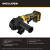 DeWalt DCG402B 20V MAX ATOMIC Cordless 4-1/2 inch Angle Grinder with Paddle Switch (Tool Only)