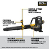 DeWalt DCBL570Y2 60V MAX Cordless Brushless Backpack Blower Kit
