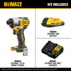 DeWalt DCF840B 20V MAX Cordless Brushless 1/4 Inch Impact Driver Kit