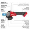 Milwaukee 2883-20 M18 FUEL 4-1/2 inch / 5 inch Braking Angle Grinder with Slide Switch (Tool Only) Milwaukee 2883-20 M18 FUEL 4-1/2 inch / 5 inch Braking Angle Grinder with Slide Switch (Tool Only)