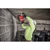 Milwaukee 2912-20 M18 FUEL 1 inch SDS-Plus Rotary Hammer drilling into concrete overhead (battery sold separately)