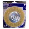 ROK 6 Inch Brass Wire Wheel Brush - Fine ROK 6 Inch Brass Wire Wheel Brush - Fine