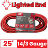 Summit ST80040 25 foot 14/3 Gauge All-Weather Extension Cord with Lighted End