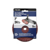 ROK 45030 7-inch 24 Grit Fibre Sanding Discs - 5pk