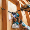 Makita DHP486Z 18V LXT Brushless 1/2 inch Hammer Drill/Driver drilling into wood frame (battery sold separately)