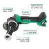 Metabo HPT G3612DAQ6M MultiVolt 36V Brushless 4-1/2 Inch Slide Switch Angle Grinder (Tool Only)