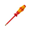 Wera 05006125001 1/4 Inch x 6 Inch Slotted Lasertip VDE Insulated Screwdriver