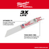 Milwaukee 48-00-5182 SAWZALL 6 inch 14 TPI Metal Cutting Blades - 5pk