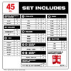 Milwaukee 48-32-4023 45pc SHOCKWAVE Impact Duty Driver Bit Set Milwaukee 48-32-4023 45pc SHOCKWAVE Impact Duty Driver Bit Set