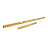 Stabila 37540 2pc 78 inch Type 196 Level  and 24 inch - 40 inch Type 80T Extendable Level Jamber Set
