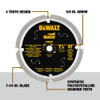 DeWalt DWA3193PCD 7-1/4 Inch 4T PCD Fibre Cement/Laminate Saw Blade DeWalt DWA3193PCD 7-1/4 Inch 4T PCD Fibre Cement/Laminate Saw Blade