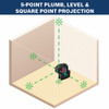 Bosch GPL100-50G Green-Beam Five-Point Self-Leveling Alignment Laser
