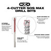 Milwaukee 48-20-3972 1-1/4-inch X 18-inch X 23-inch MX4 4-Cutter SDS-MAX Rotary Hammer Drill Bit