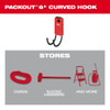 Milwaukee 48-22-8331 PACKOUT 6 inch Curved Hook Milwaukee 48-22-8331 PACKOUT 6 inch Curved Hook
