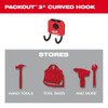 Milwaukee 48-22-8335 PACKOUT 3 inch Curved Hook Milwaukee 48-22-8335 PACKOUT 3 inch Curved Hook