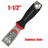 Truwerx 42012 1-1/2 inch Stainless Steel Flexible Putty Knife