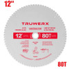Truwerx 45065 12 Inch x 80T Ultra Finishing Circular Saw Blade Truwerx 45065 12 Inch x 80T Ultra Finishing Circular Saw Blade