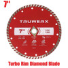 Truwerx 46022 7 inch Turbo Rim Diamond Blade Truwerx 46022 7 inch Turbo Rim Diamond Blade