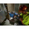 Bosch GDE18V-26DN 18V Cordless SDS-Plus Bulldog Mobile Dust Extractor collection from horizontal drilling with hammer drill (Sold Separately)