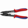 Knipex 9721215SB 9-1/4 inch Crimping Pliers showing open jaws Knipex 9721215SB 9-1/4 inch Crimping Pliers showing open jaws