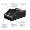 GAL18V-160C 18V 16 Amp Battery Turbo Charger with Power Boost showing with features