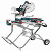 Bosch T4B Gravity-Rise Mitre Saw Stand showing with saw mounted on stand Bosch T4B Gravity-Rise Mitre Saw Stand showing with saw mounted on stand