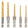 DeWalt DD5155 5pc Impact Ready Titanium Nitride Coated Drill Bit Set DeWalt DD5155 5pc Impact Ready Titanium Nitride Coated Drill Bit Set