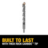 DeWalt 1/4 inch x 2 inch x 4 inch Premium Percussion Carbide Tip Hammer Drill Bit DeWalt 1/4 inch x 2 inch x 4 inch Premium Percussion Carbide Tip Hammer Drill Bit
