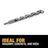 DeWalt 3/4 inch x 7 inch x 12 inch Premium Percussion Carbide Tip Hammer Drill Bit DeWalt 3/4 inch x 7 inch x 12 inch Premium Percussion Carbide Tip Hammer Drill Bit