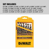 DeWalt DWA1189 29pc Black  and Gold Oxide Drill Bit Set showing inclusion of the set DeWalt DWA1189 29pc Black  and Gold Oxide Drill Bit Set showing inclusion of the set