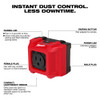 Milwaukee 0950-20 Wireless Dust Control Adapter  and Remote Kit showing features of the adaptor