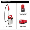 Milwaukee 2528-21G2 M12 Cordless 2 Gallon Handheld Sprayer Kit showing inclusions of the kit