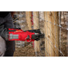Milwaukee 2843-20 M18 FUEL Cordless Brushless 9 Gauge Utility Fencing Stapler (Tool Only) showing in use attaching wire fencing to a post