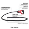 Milwaukee 2911-20 M18 FUEL Cordless 8 foot Concrete Pencil Vibrator (Tool Only) showing features of the concrete vibrator